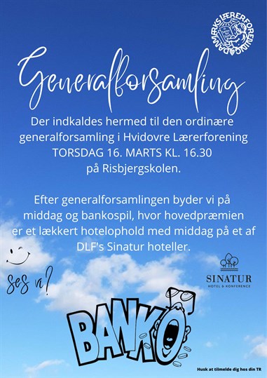 Generalforsamling Plakat